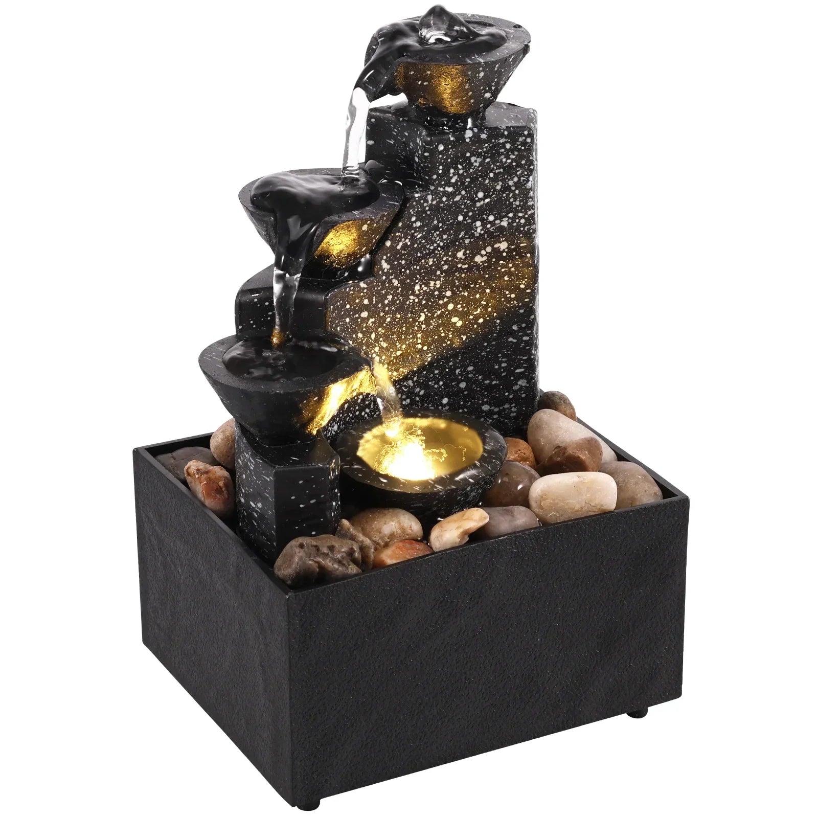 ATELIER-TIBET Fontaine à eau d'intérieur lumineuse