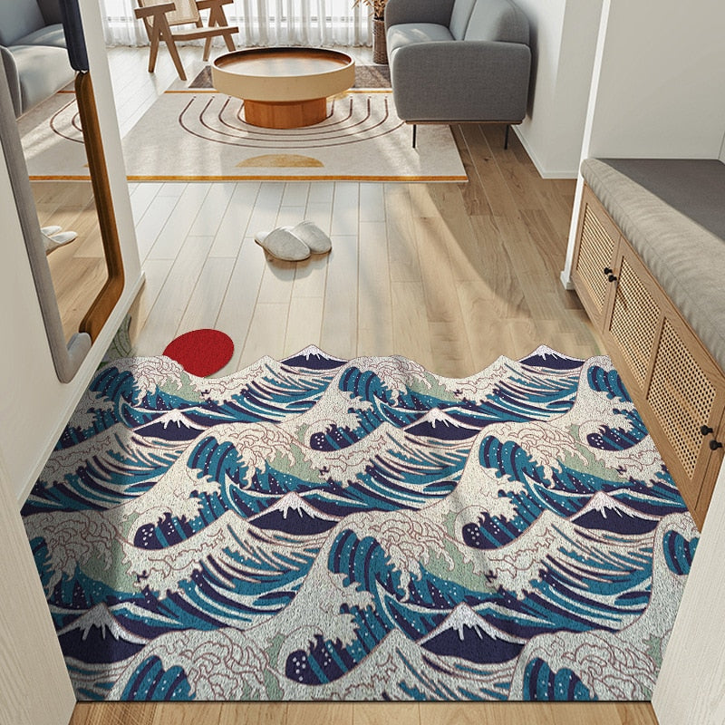 ATELIER-TIBET – Tapis Japonais Vague de Kanagawa Confort Thermique
