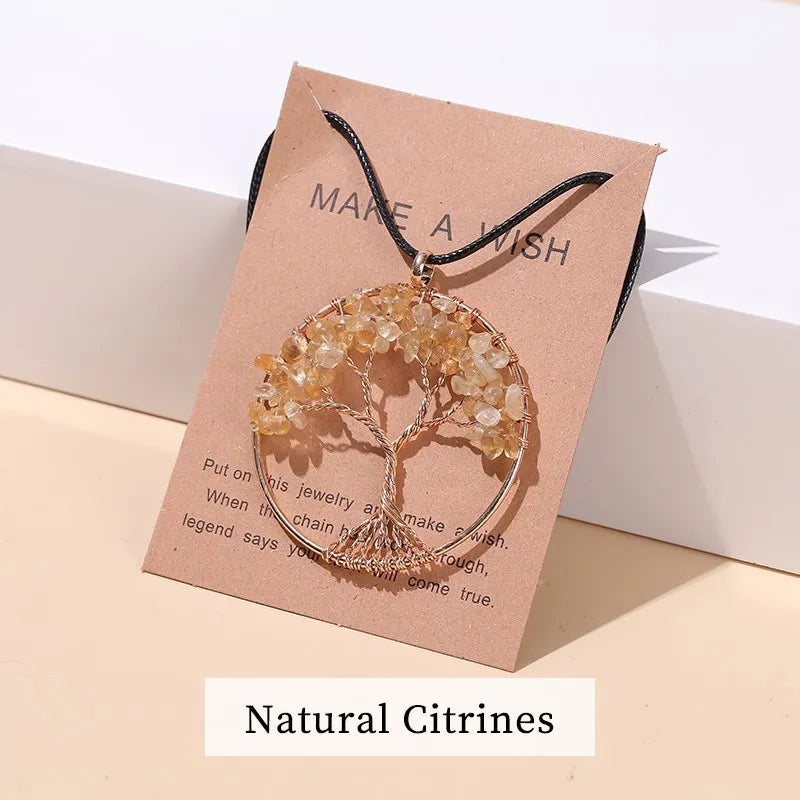 ATELIER-TIBET – Collier Arbre de Vie en Pierres Naturelles