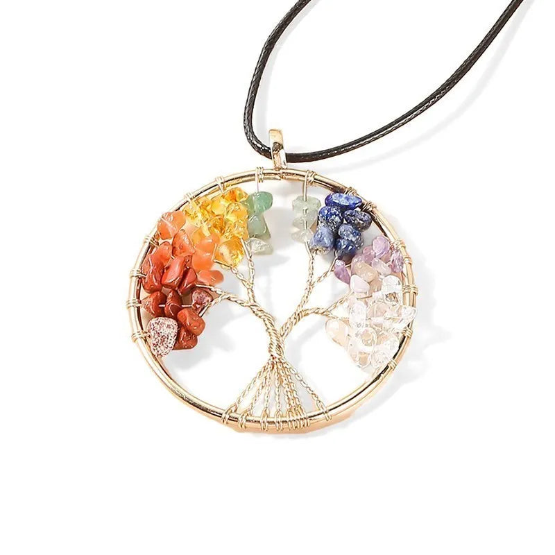 ATELIER-TIBET – Collier Arbre de Vie en Pierres Naturelles