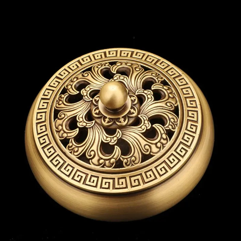 ATELIER-TIBET – Brûleur d’Encens Dragon & Phénix en Cuivre, Puissance & Mystère