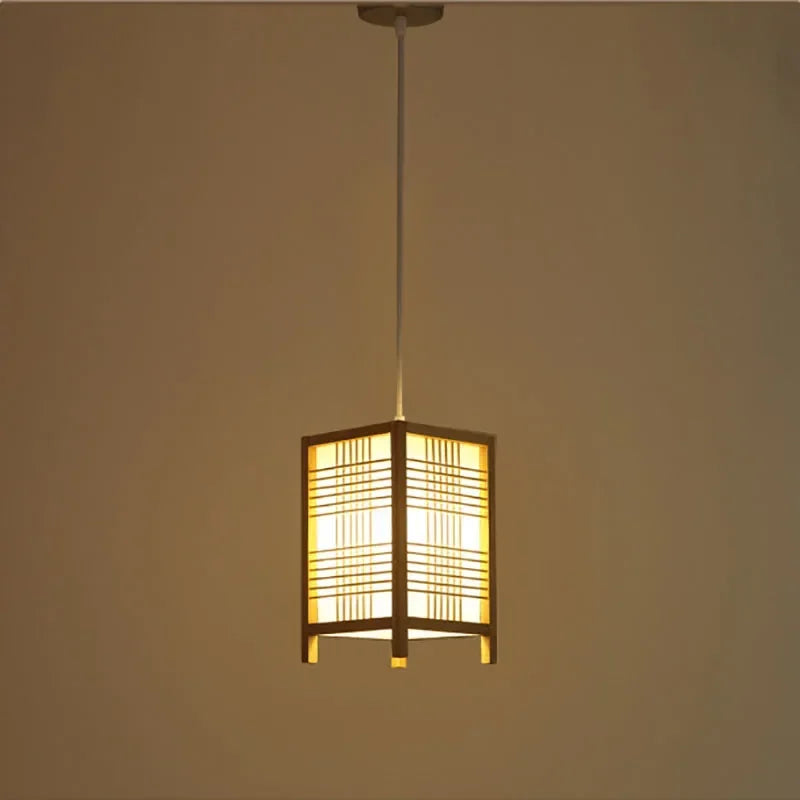 ATELIER-TIBET – Lampe de Chambre Japonaise Suspendue en Bambou