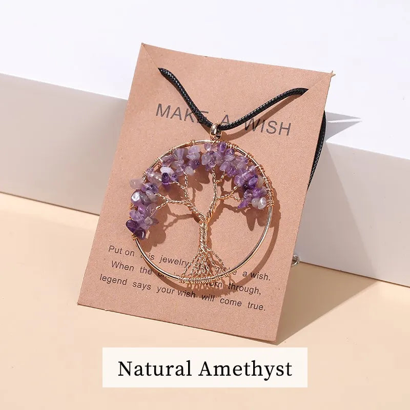 ATELIER-TIBET – Collier Arbre de Vie en Pierres Naturelles