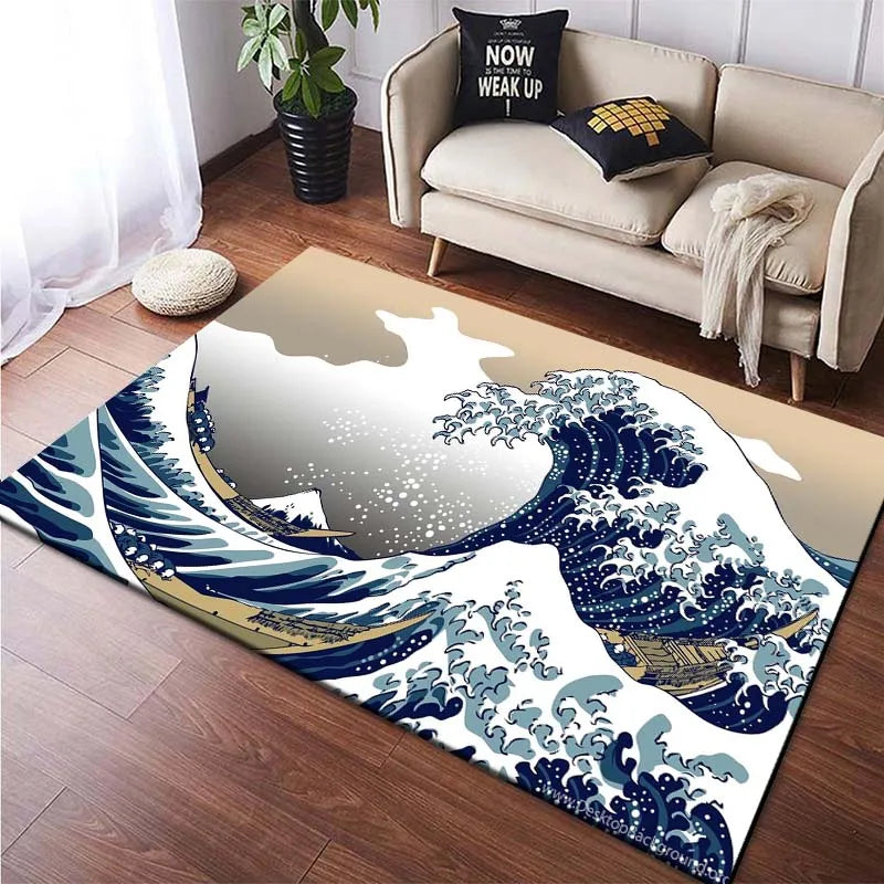 ATELIER-TIBET – Tapis de Salon Style Japonais Épuré