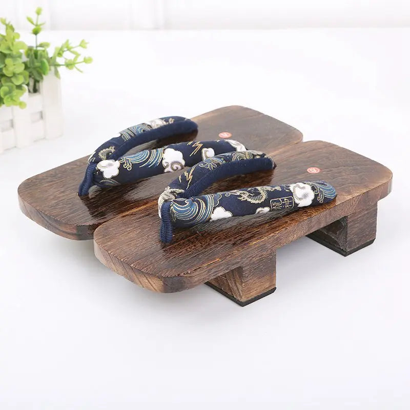 ATELIER-TIBET – Geta Japonaise Style Oriental en Bois & Tissu