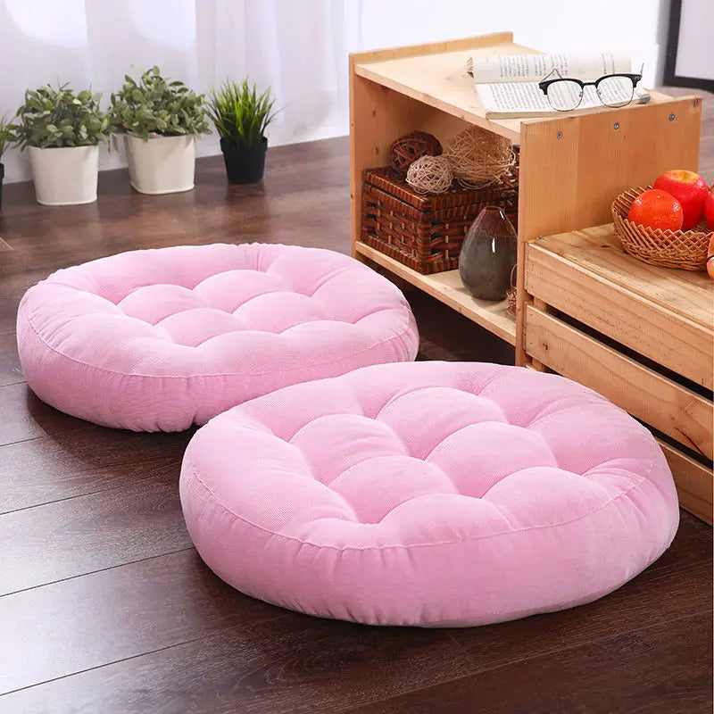 ATELIER-TIBET — Coussin Japonais de Sol Rond 55 cm | Confort Zen & Design Épuré