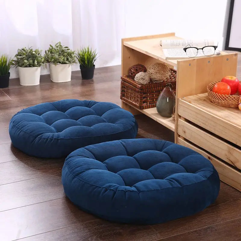 ATELIER-TIBET — Coussin Japonais de Sol Rond 55 cm | Confort Zen & Design Épuré
