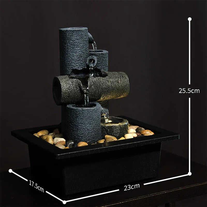 ATELIER-TIBET – Fontaine Japonaise Originale en Résine