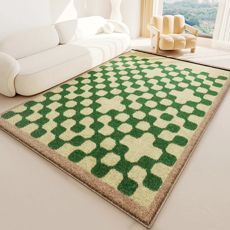 ATELIER-TIBET – Tapis Japonais Wabi Sabi Crème en Peluche Douce