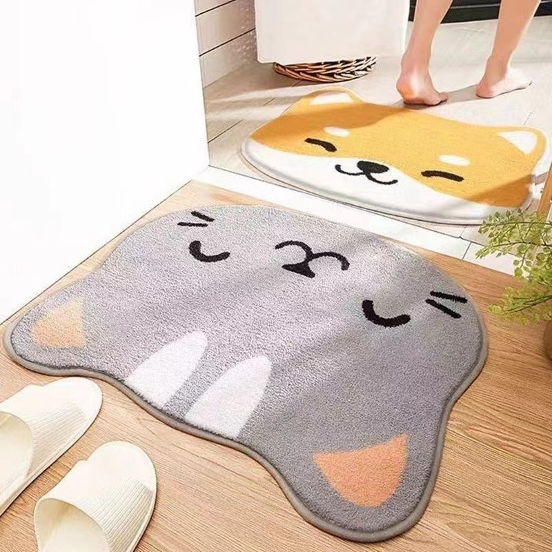 ATELIER-TIBET – Tapis de Bain Japonais Chat Kawaii | Douceur Thermique & Charme Ludique