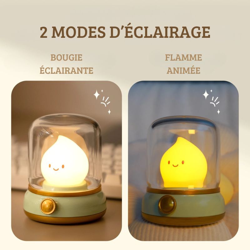 ATELIER-TIBET Veilleuse Flamme Apaisante – Lumière Douce & Ambiance Relaxante