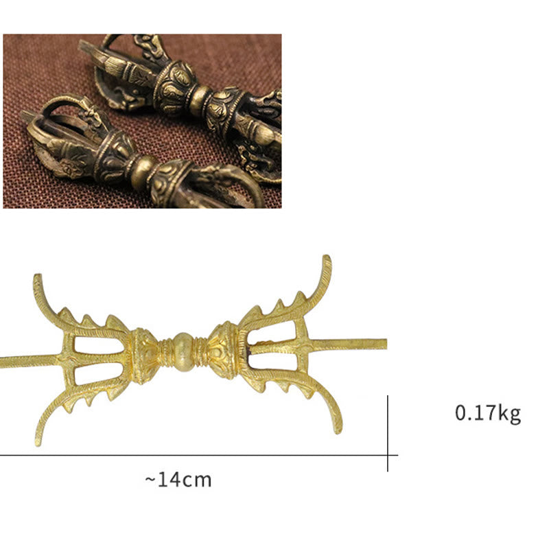 ATELIER-TIBET – Vajra Dorje Tibétain en Cuivre Fait Main au Népal | Décoration Méditation