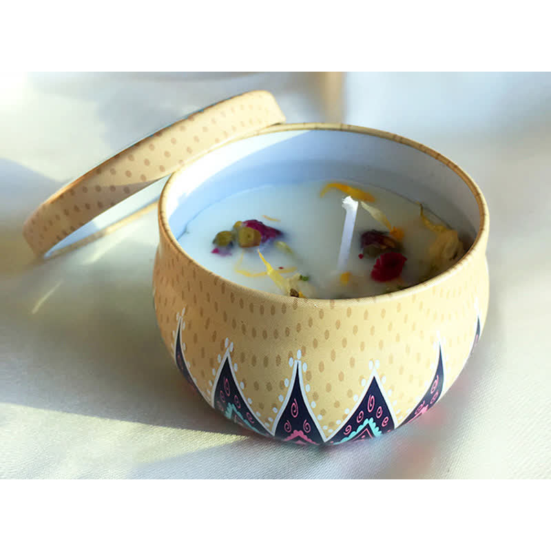 ATELIER-TIBET Bougie Spirituelle en Cire de Soja pour Méditation et Rituels