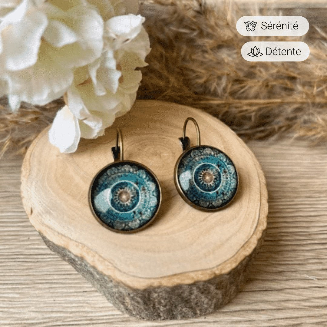 ATELIER-TIBET – Boucles d'Oreilles Mandala