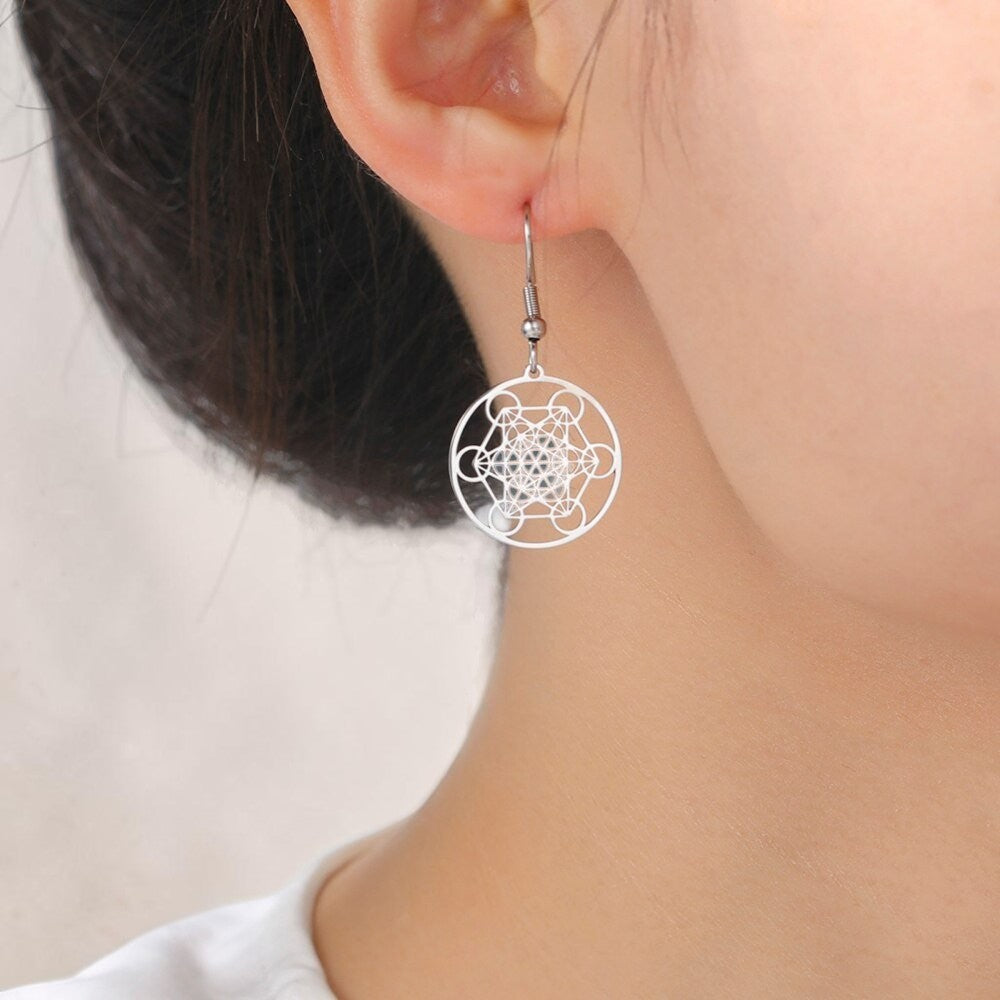 ATELIER-TIBET – Boucles d'Oreilles Métatron
