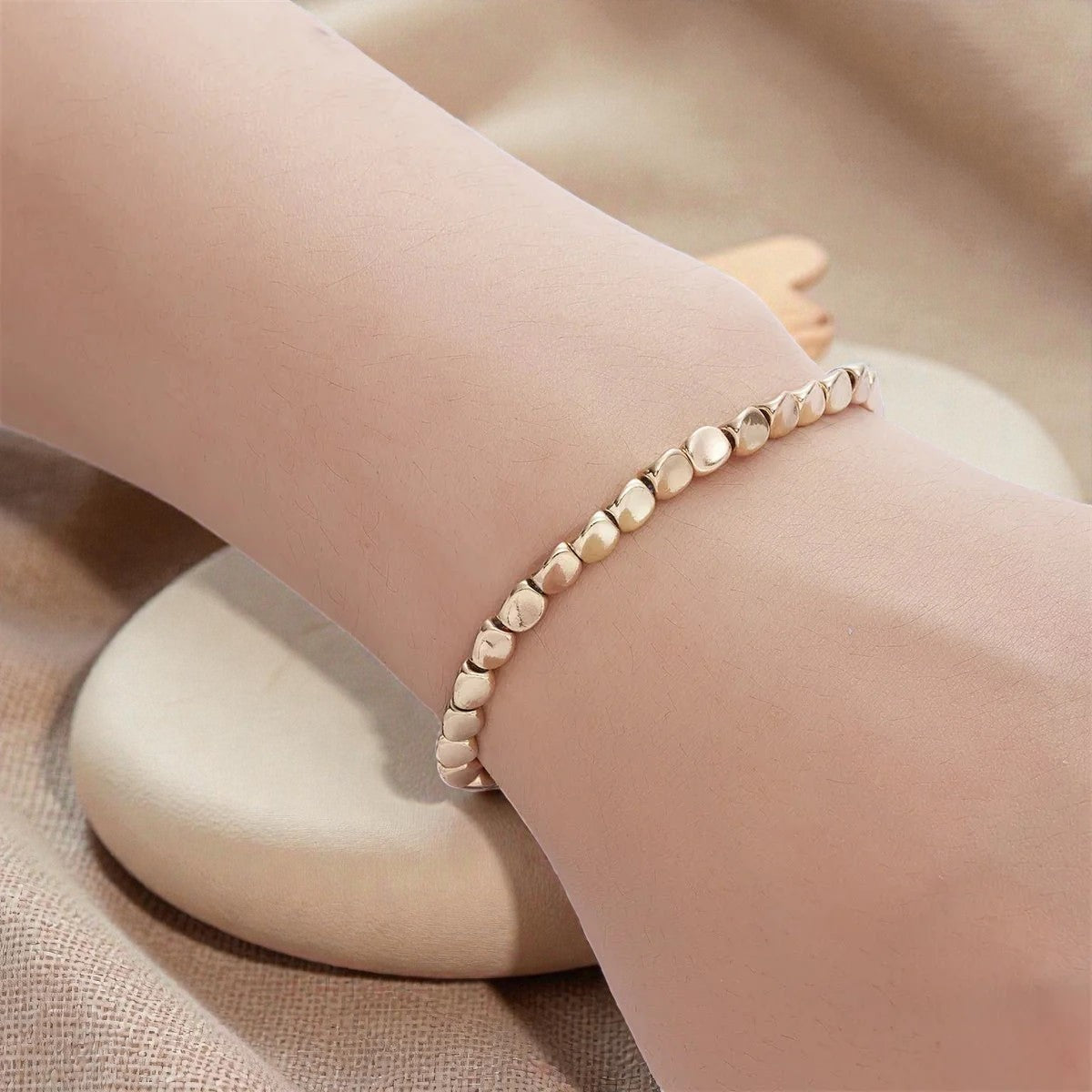 ATELIER-TIBET – Bracelet Tibétain en Perles de Cuivre