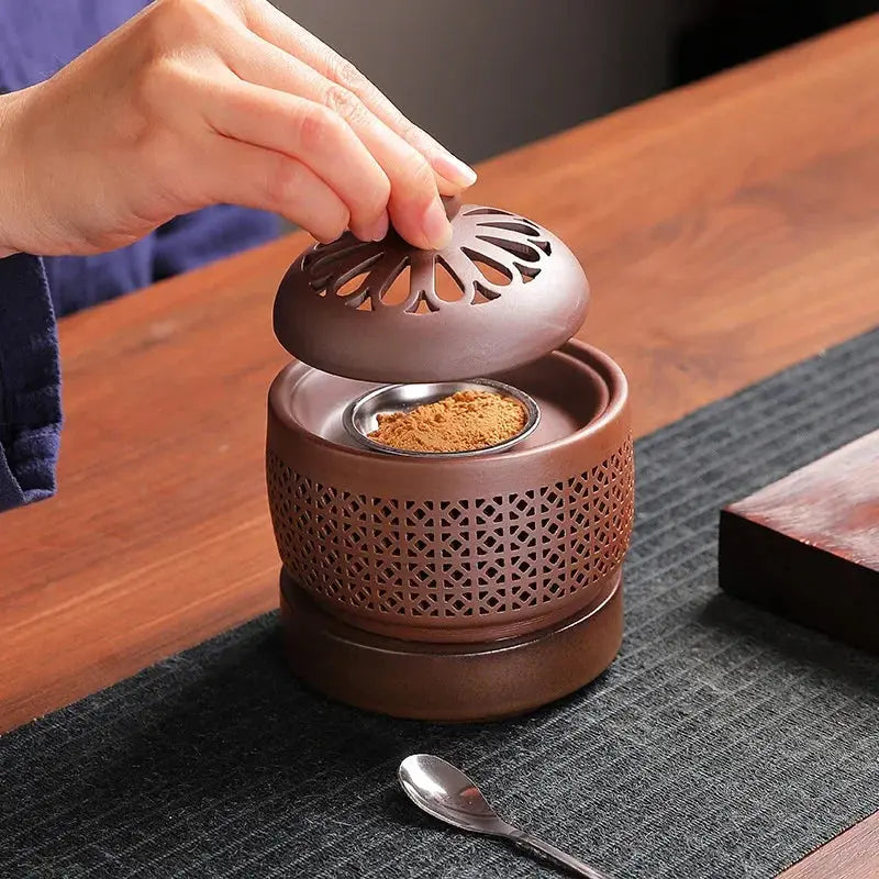 ATELIER-TIBET – Brûleur d’Encens Électrique en Céramique, Diffusion Élégante & Relaxante