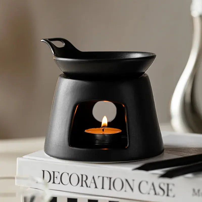 ATELIER-TIBET – Nuit Calme Diffuseur à Chaleur Douce en Céramique Noire