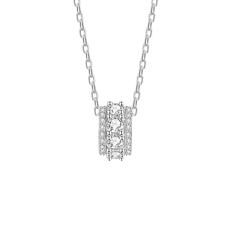 Collier Cristal de Roche – Écho Silencieux, Argent
