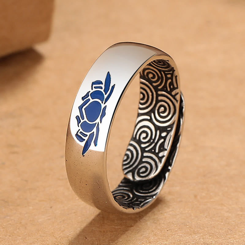 ATELIER-TIBET – Bague Lotus en Cuivre Pur – Anneau Réglable 6 mm – Symbole d’Éveil & d’Harmonie