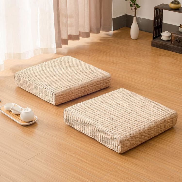 ATELIER-TIBET Coussin de Méditation Japonais en Paille – Assise Naturelle & Esprit Pastoral