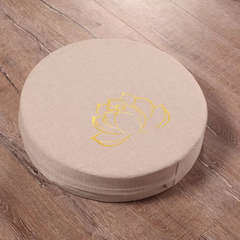 ATELIER-TIBET Coussin de Méditation “Fleur de Lotus” – Assise Confortable & Mobilité Zen