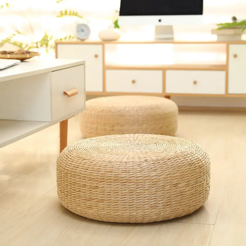 Coussin Tatami Rond Japonais