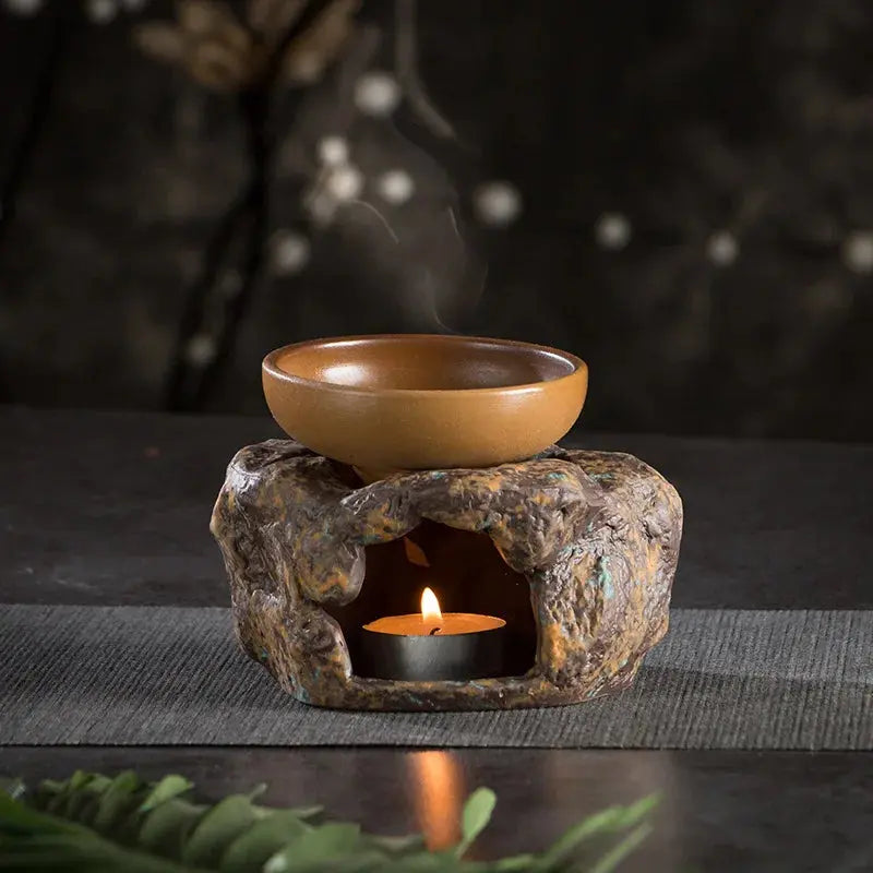 ATELIER-TIBET – Kōhaku Diffuseur à Chaleur Douce en Céramique Japonaise Rétro