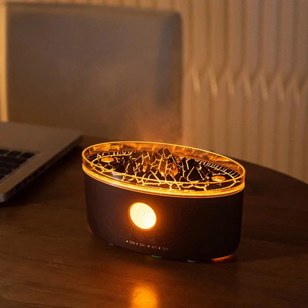ATELIER-TIBET – Diffuseur d’Huiles Essentielles Effet Volcan LED