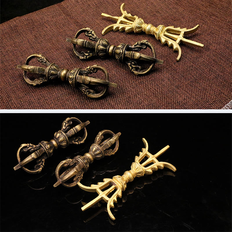 ATELIER-TIBET – Vajra Dorje Tibétain en Cuivre Fait Main au Népal | Décoration Méditation