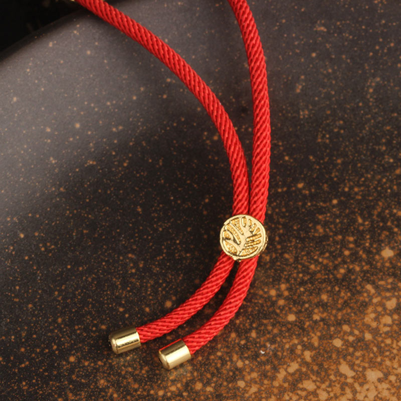 ATELIER-TIBET – Collier-Bracelet Porte-Bonheur en Cuivre & Zircon (Bijou 2-en-1)