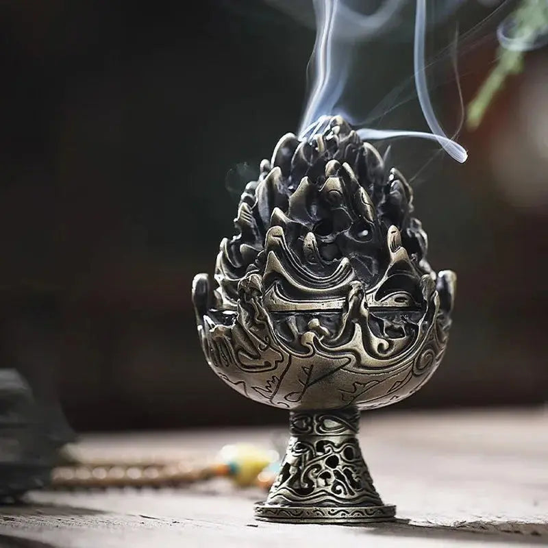 ATELIER-TIBET – Brûleur d’Encens Boshan Antique, Héritage Historique & Élégance Intemporelle