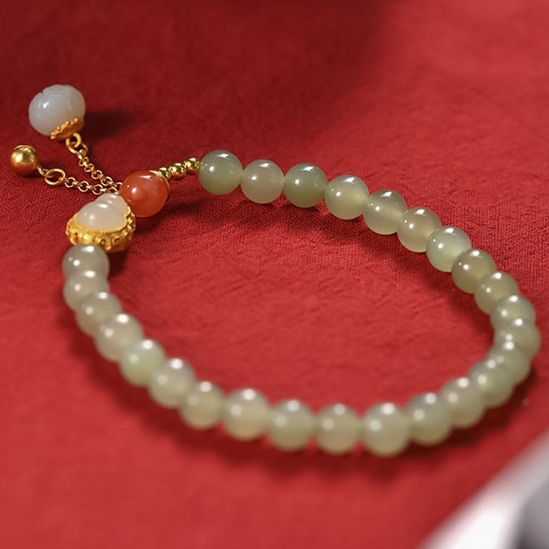 ATELIER-TIBET Bracelet Lotus Jade Hetian & Argent 925 – Abondance & Élégance