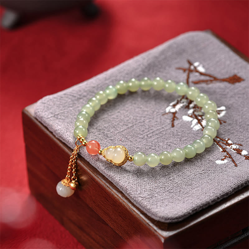 ATELIER-TIBET Bracelet Lotus Jade Hetian & Argent 925 – Abondance & Élégance