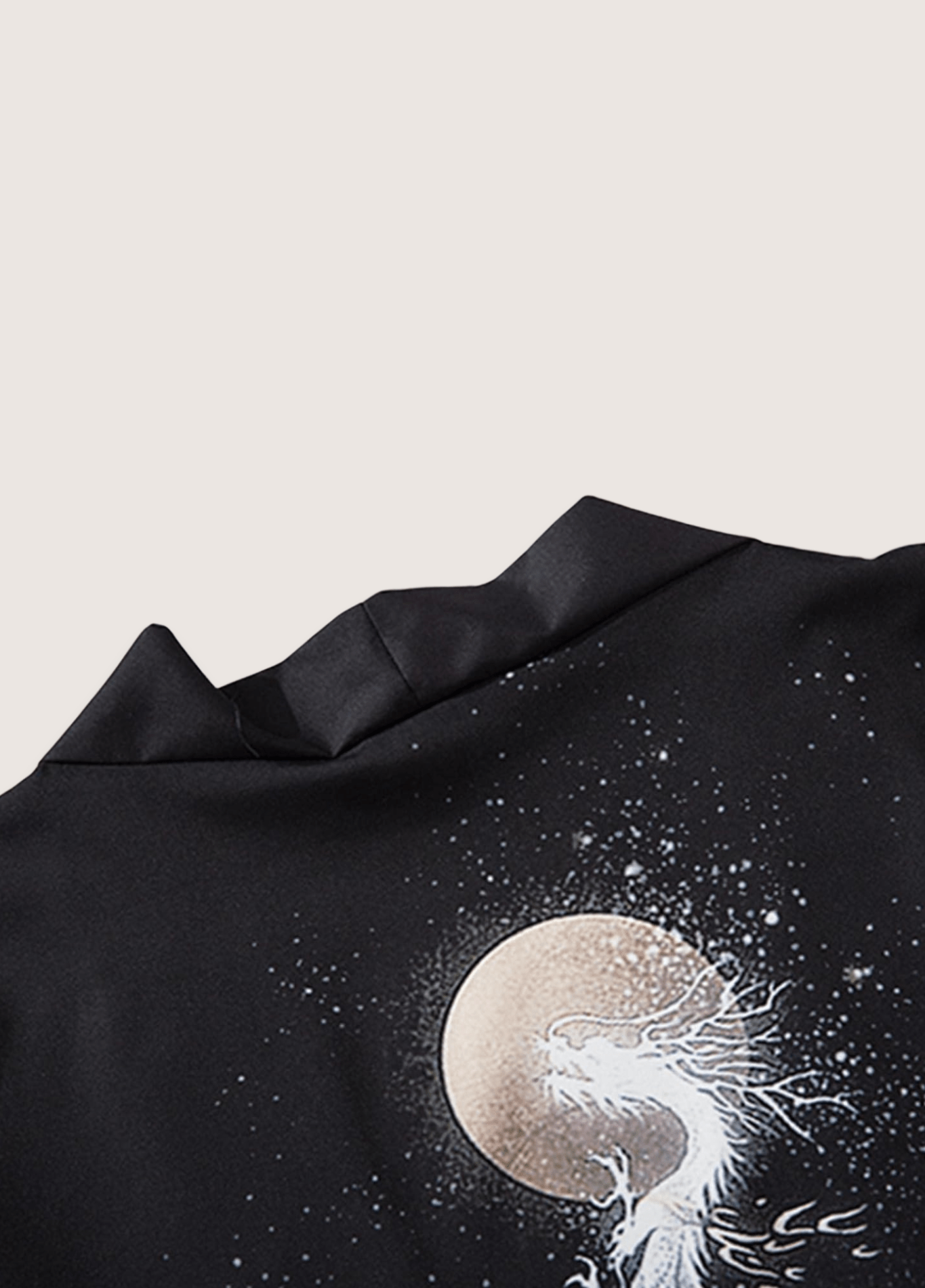 Kimono mixte motif dragon noir