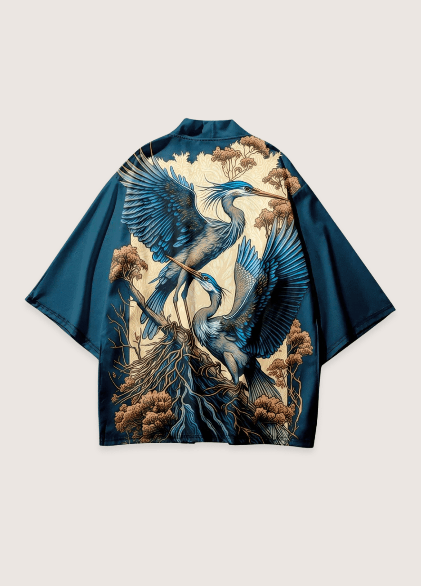 Kimono femme vert-bleu – Sora