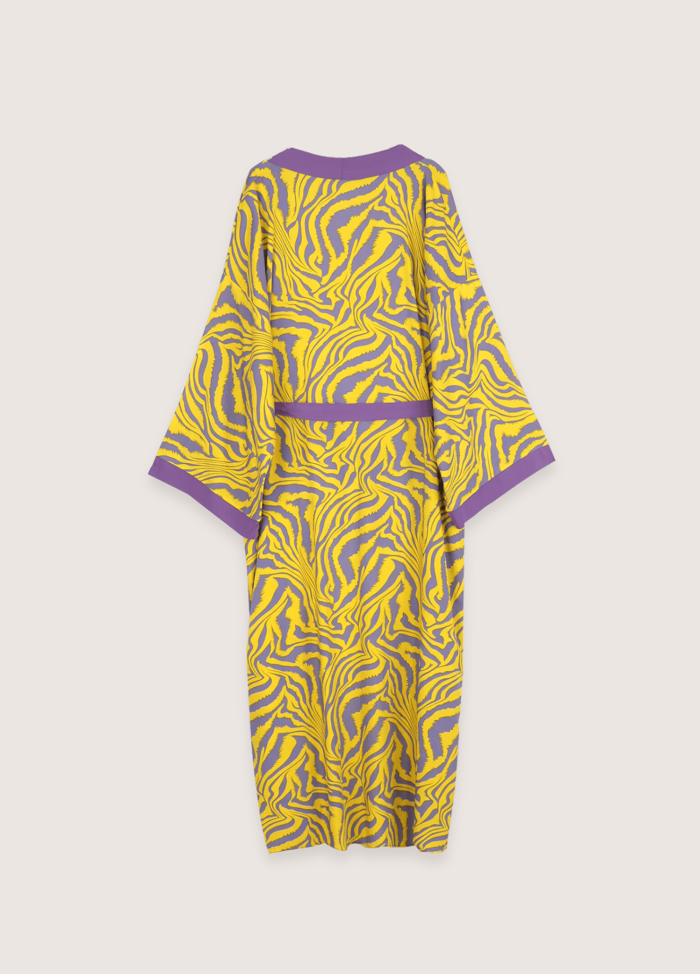 Kimono long femme jaune – Zebura jaune