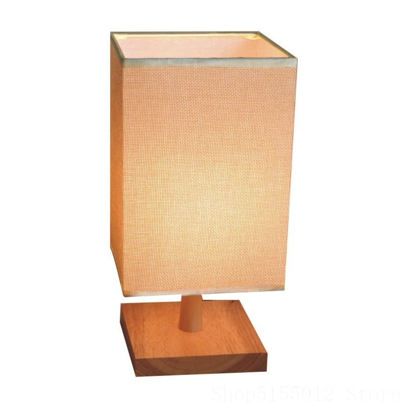 ATELIER-TIBET Lampe de table Zen LED – Socle Bois & Lumière Apaisante