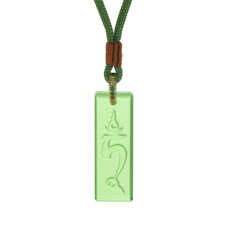 ATELIER-TIBET Collier Cristal Liuli Tara Verte ou Bouddha Médecine