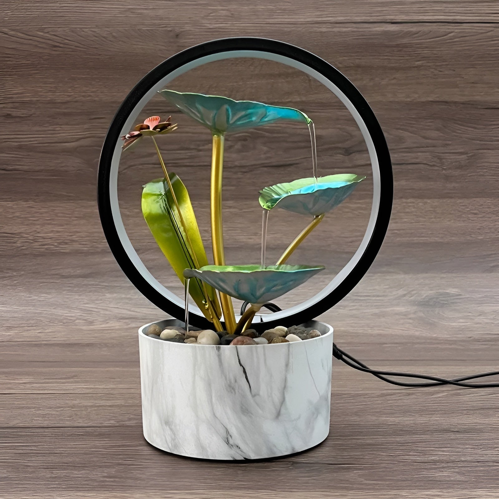 ATELIER-TIBET Lampe de Chevet – Éclairage Doux & Fonction Eau Apaisante pour Chambre & Salon