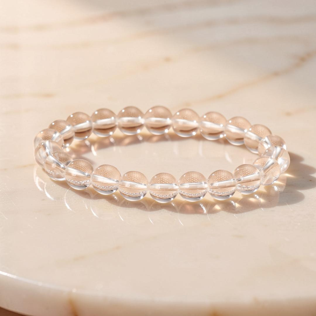 ATELIER-TIBET – Bracelet Cristal de Roche – Clarté Céleste