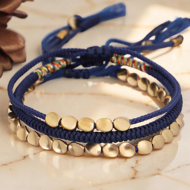 ATELIER-TIBET – Bracelet Cordon Cuivre – Pulse Paix