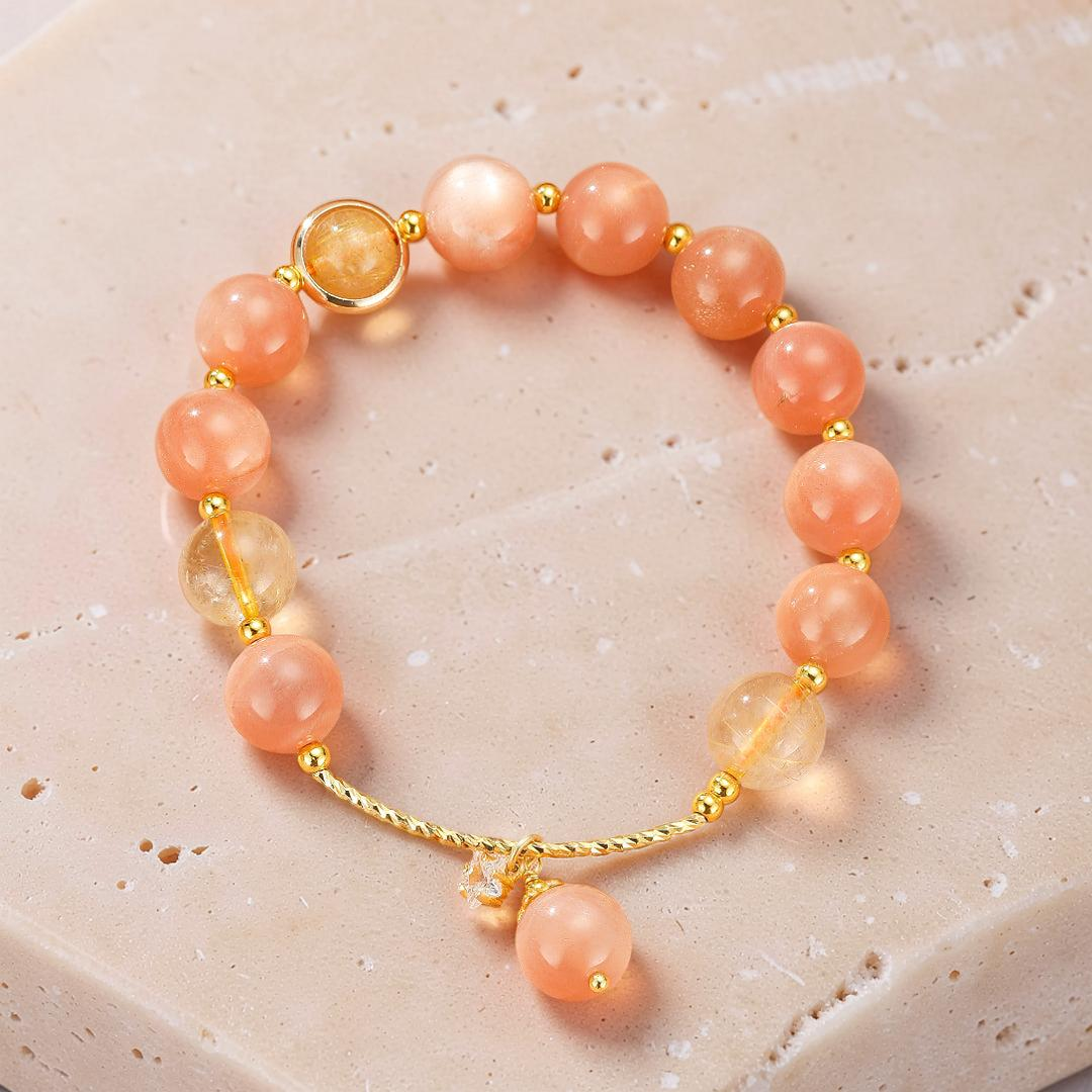 ATELIER-TIBET – Bracelet Pierre de Soleil – Étoile Rayonnante
