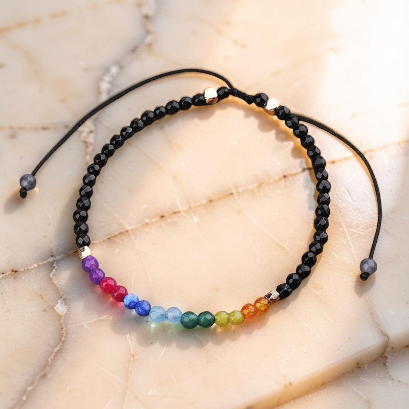 ATELIER-TIBET – Bracelet 7 Chakras – Alignement, Pierres Naturelles