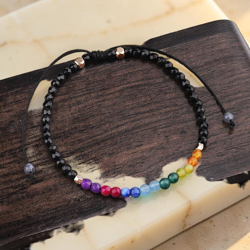 ATELIER-TIBET – Bracelet 7 Chakras – Alignement, Pierres Naturelles