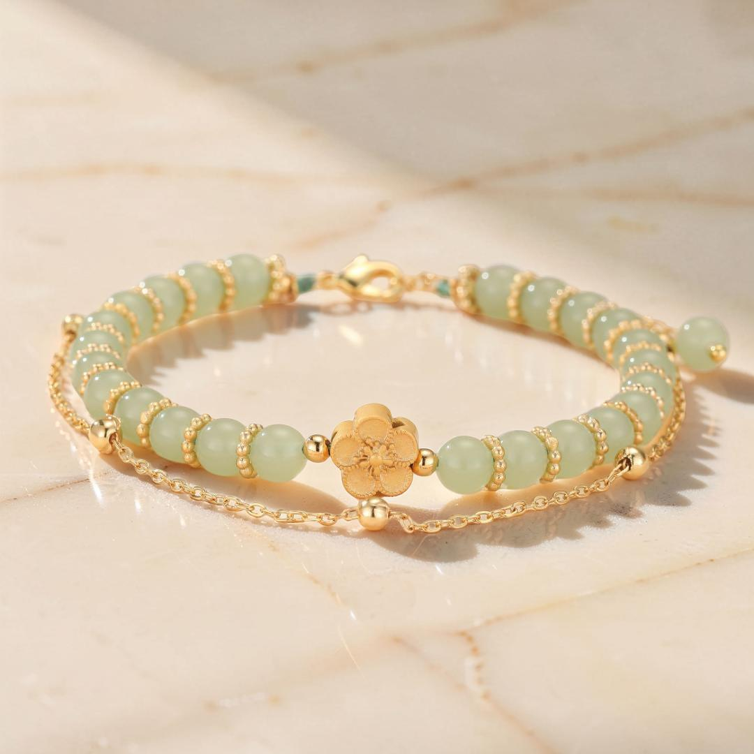 ATELIER-TIBET – Bracelet Jade – Caresse de Sakura