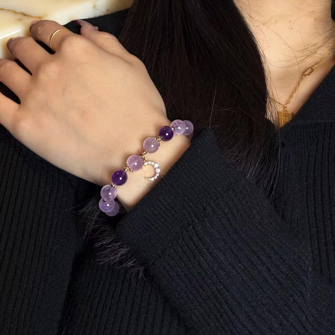 ATELIER-TIBET – Bracelet Améthyste – Sérénité Lunaire