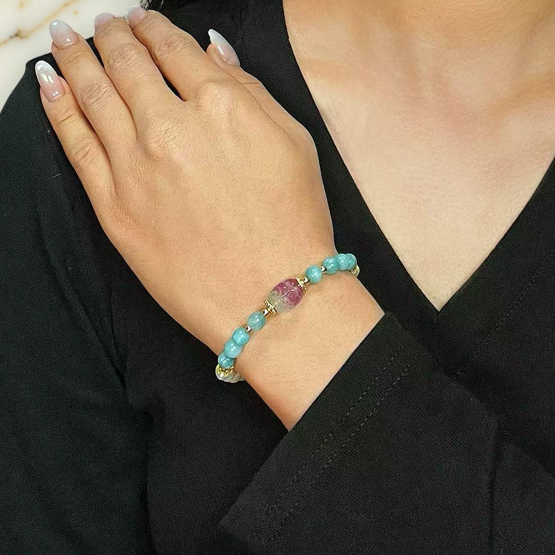 ATELIER-TIBET – Bracelet Jade, Perle et Fluorite – Sérénité Céleste
