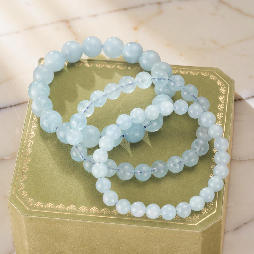 ATELIER-TIBET – Bracelet Aigue-Marine – Sérénité Océanique
