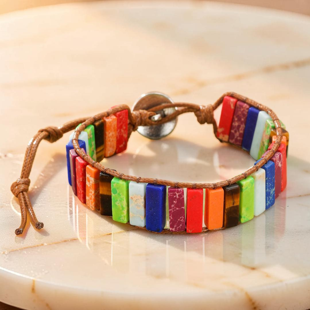 ATELIER-TIBET – Bracelet Jaspe – Harmonie des Chakras